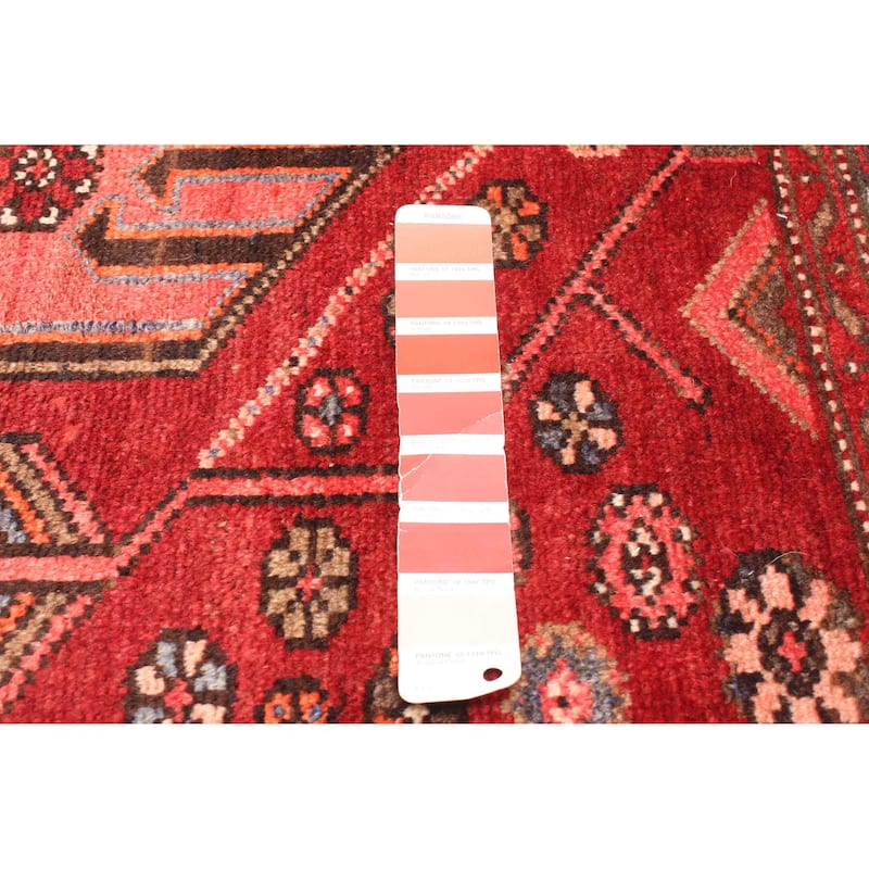 ECARPETGALLERY Hand-knotted Andelz Red Wool Rug - 4'5 x 7'3