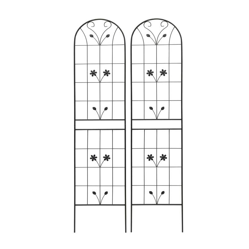 2 Pack Metal Garden Trellis Rustproof Trellis for Climbing Plants Outdoor Flower Support
