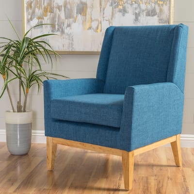 Blue 27.5" Upholstered Accent Chair