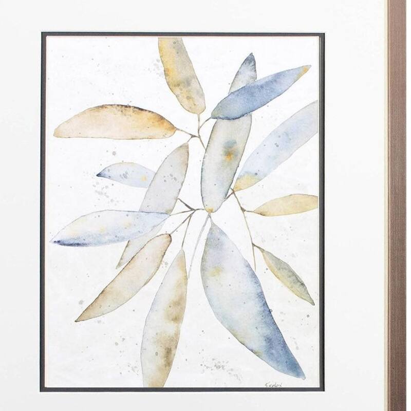 HomeRoots Set Of Two Lotta Latte Silver Framed Wall Art