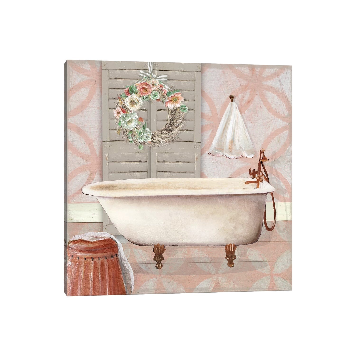 iCanvas "Blushing Bath II" by Carol Robinson Canvas Print