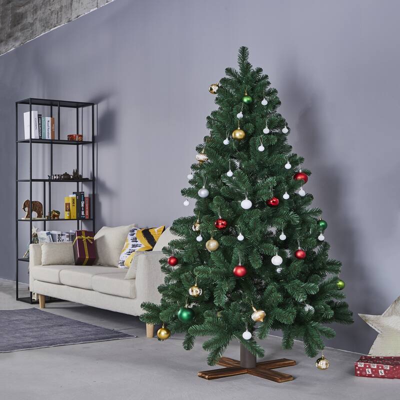 Light Wood Artificial Christmas Tree St For Trees up to 7.75ft Tall - Brown
