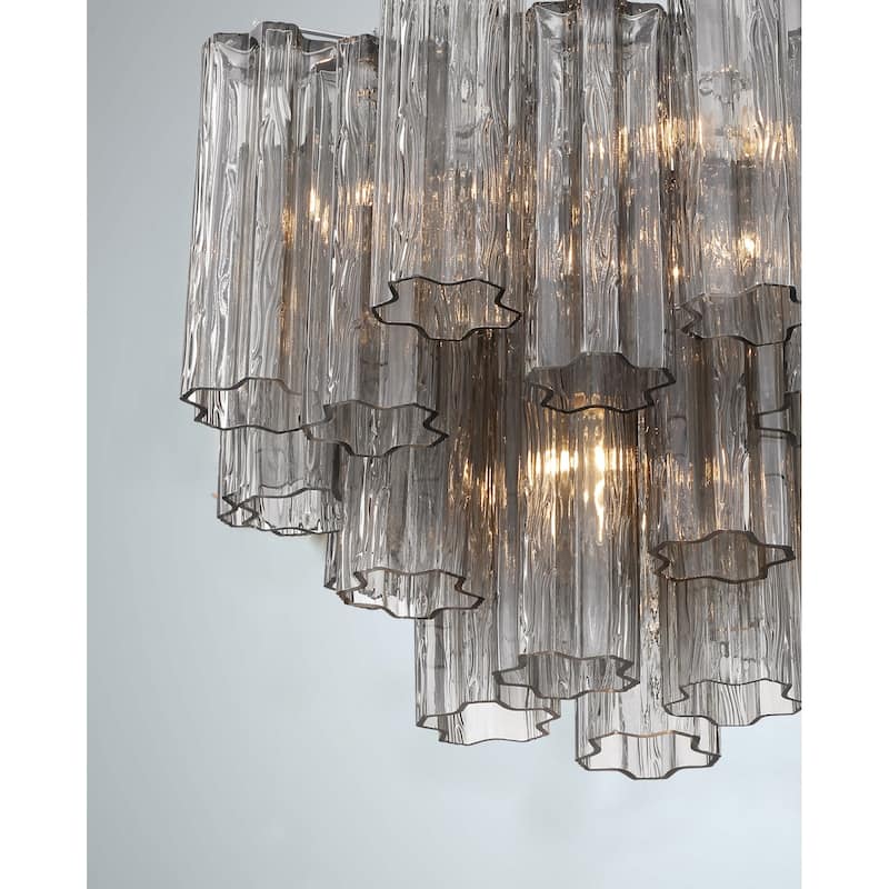 Crystorama Lighting Group ADD-300-SM Addis 4 Light 18" Wide Waterfall