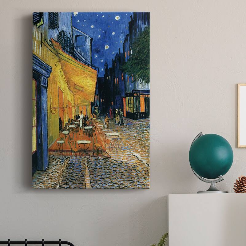 Cafe Terrace at Night Premium Gallery Wrapped Canvas - Ready to Hang