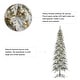 preview thumbnail 25 of 42, Glitzhome Pre-Lit Flocked Pencil Spruce Artificial Christmas Tree with Warm White Lights