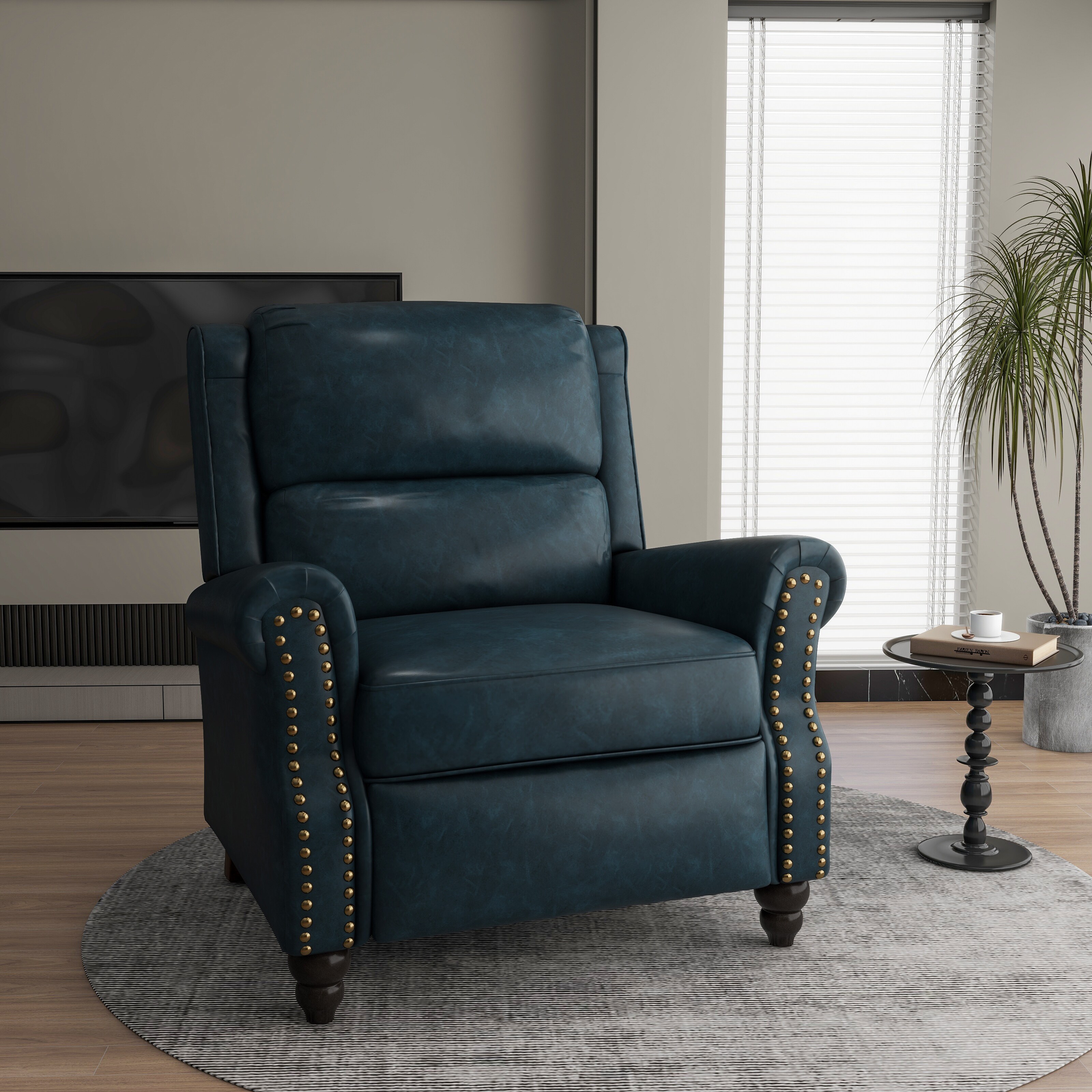 Baron chenille glider reclining chair discount