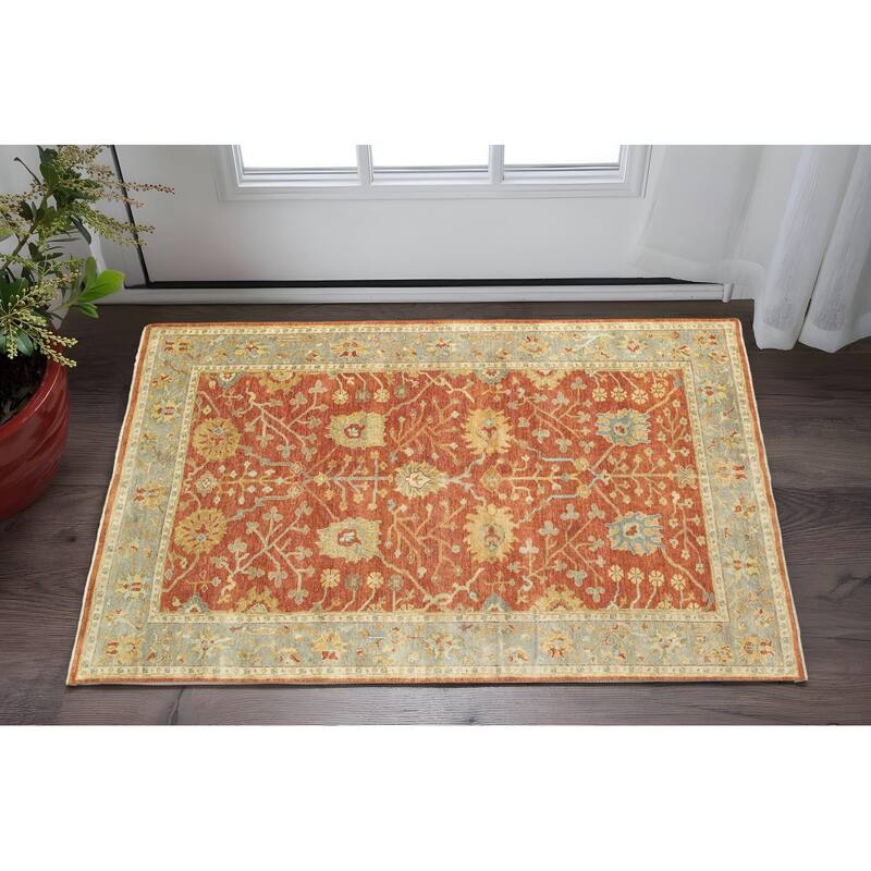 HomeRootsOriental Traditional Rectangle Area Rug - 35.83' X '23.62' X '0.16