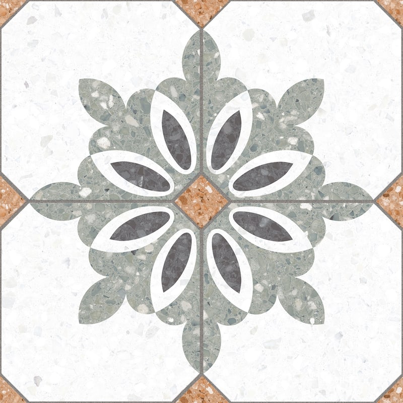 Merola Tile Riviera Taco Rojizo 1-5/8" x 1-5/8" Porcelain Floor and Wall Tile - Pallet ( Tiles)