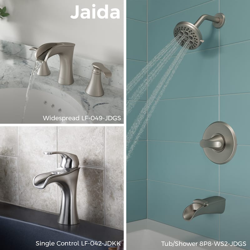 Pfister Jaida 1.2 (GPM) Widespread Bathroom Faucet with Pop-Up Drain