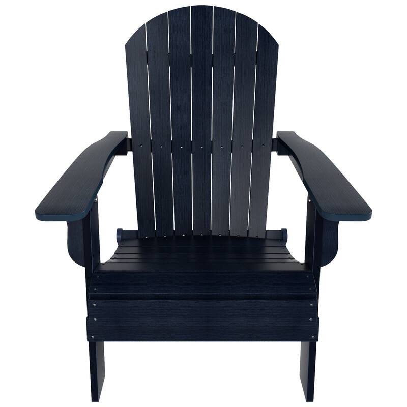 Vineyard HIPS Outdoor Folding Eco-Friendly All Weather Seashell Adirondack Chair (Set of 4)