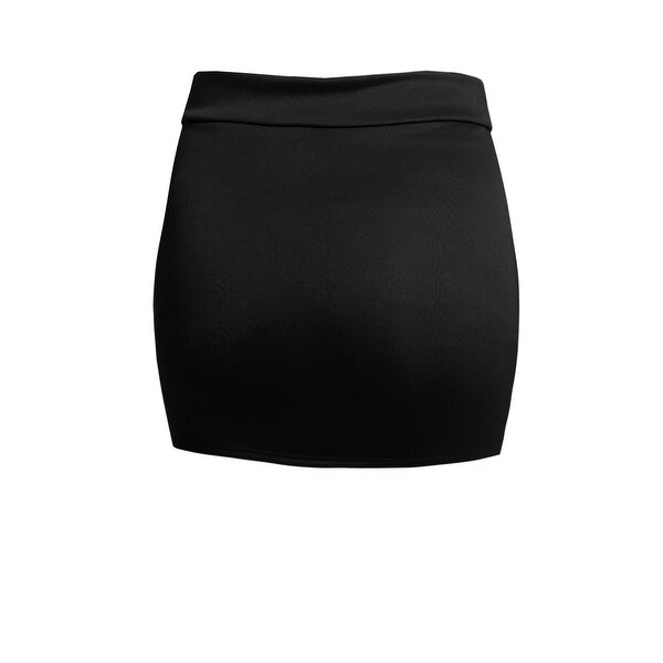 Black stretch bodycon skirt clearance