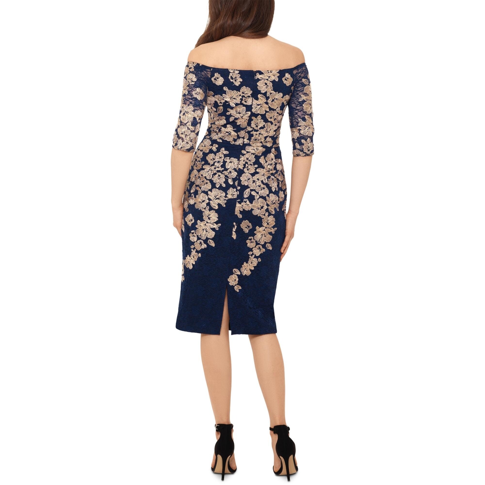 embroidered lace dress