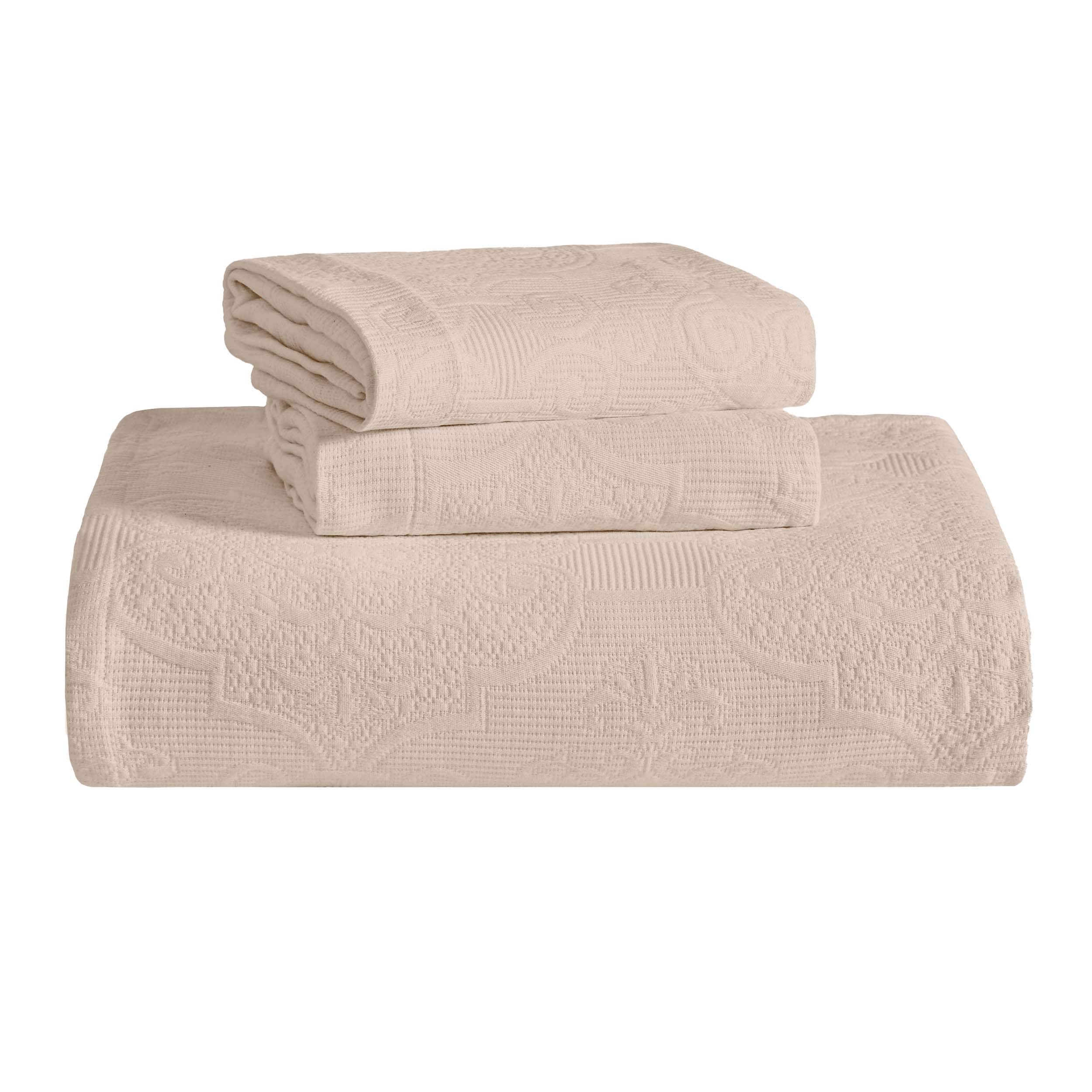 Superior Florin Jacquard Scrolling Medallion Cotton Bedspread Set - Picture 67 of 120
