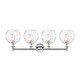 preview thumbnail 8 of 28, Innovations Lighting Athens Water Glass - 4 Light 35" Bath Vanity Light.