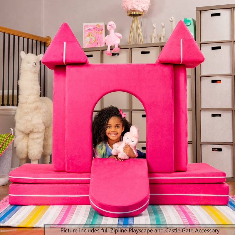 Zipline Playscape Castle Gate - Playtime Furniture for Kids