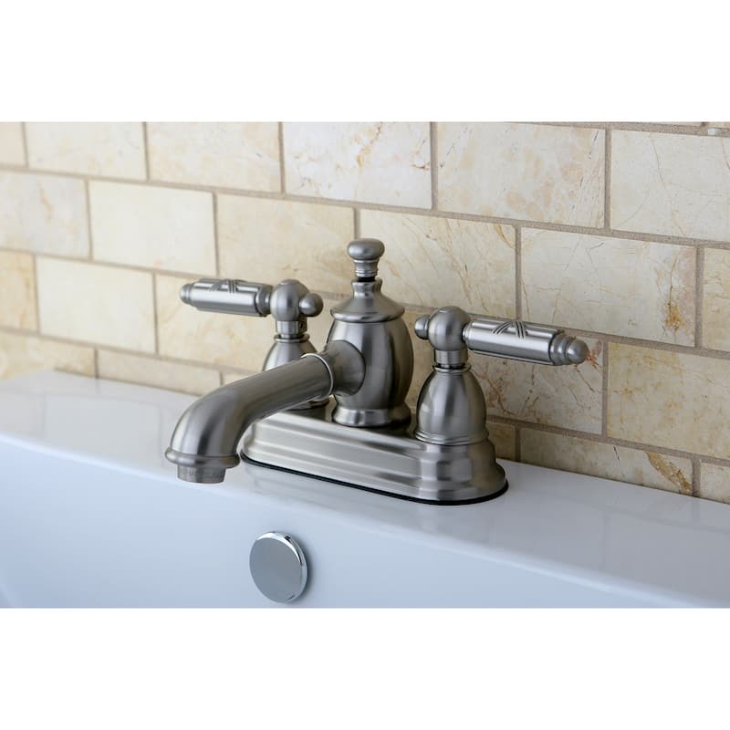 Kingston Brass Georgian 1.2 GPM Centerset Bathroom Faucet with Pop-Up