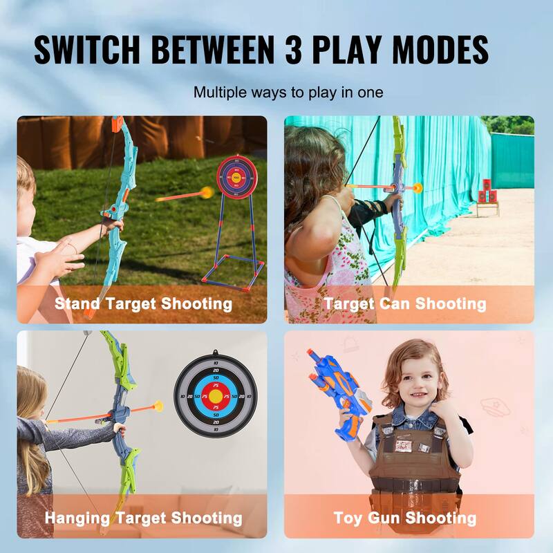 Bow and Arrow Set for Kids Outdoor Toy for Boys & Girls 6+ Years Old