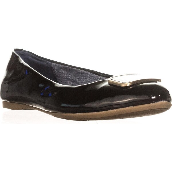 dr scholl's black patent leather flats