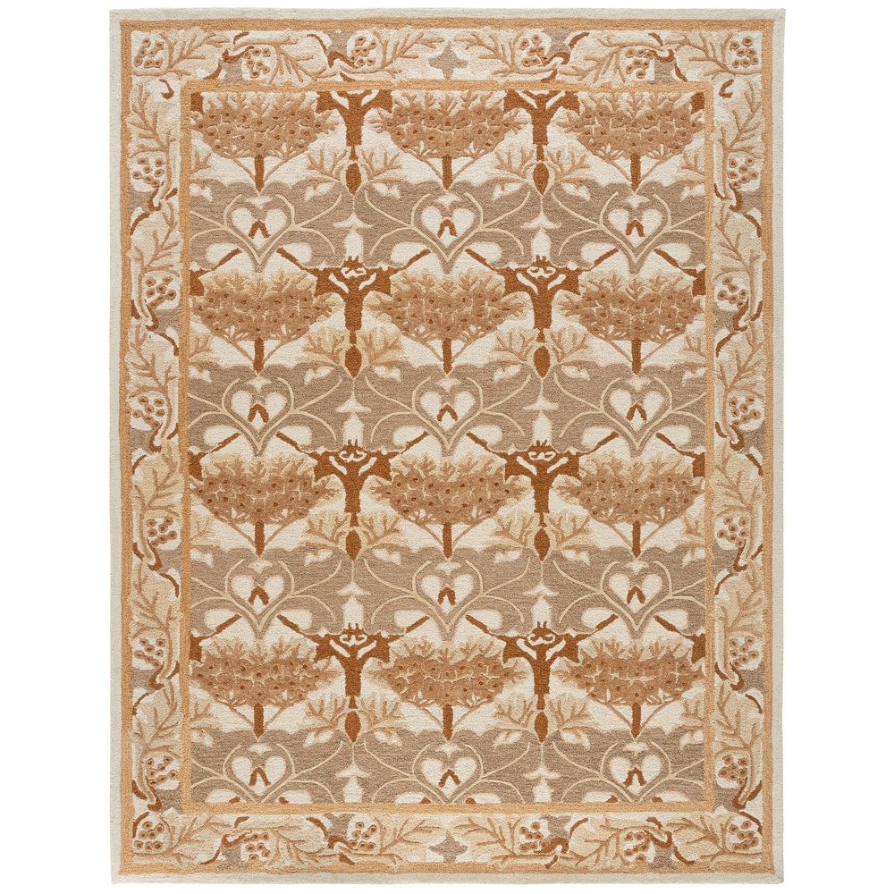 SAFAVIEH Handmade Earthly Treasure Kara Traditional Oriental Wool Rug