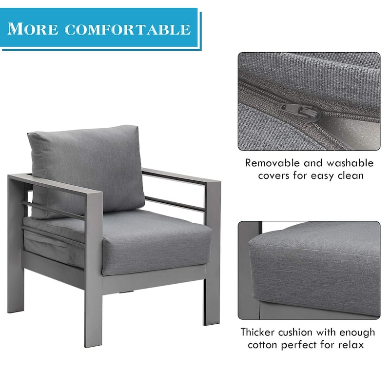 Royalcraft 5 Piece Aluminum Outdoor Furniture Set