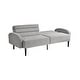 preview thumbnail 4 of 14, Serta Bailey Convertible Sofa in Light Grey Woven Fabric