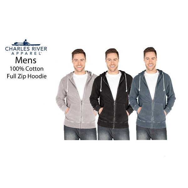 mens 100 cotton zip up hoodie