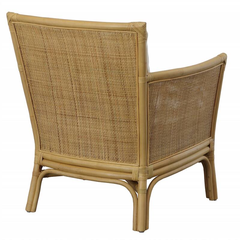 Uttermost 23766 29" Wide Rattan Framed Polyester Accent Chair
