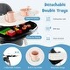preview thumbnail 15 of 13, Babyjoy Foldable High Chair Baby Height Adjustable Feeding Chair for - See Details