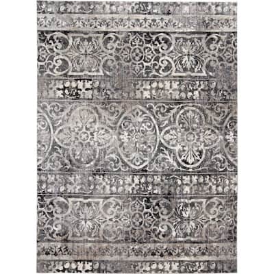 Tibe Abstract Stain Resistant Area Rug By HomeRoots - 2' x 3'