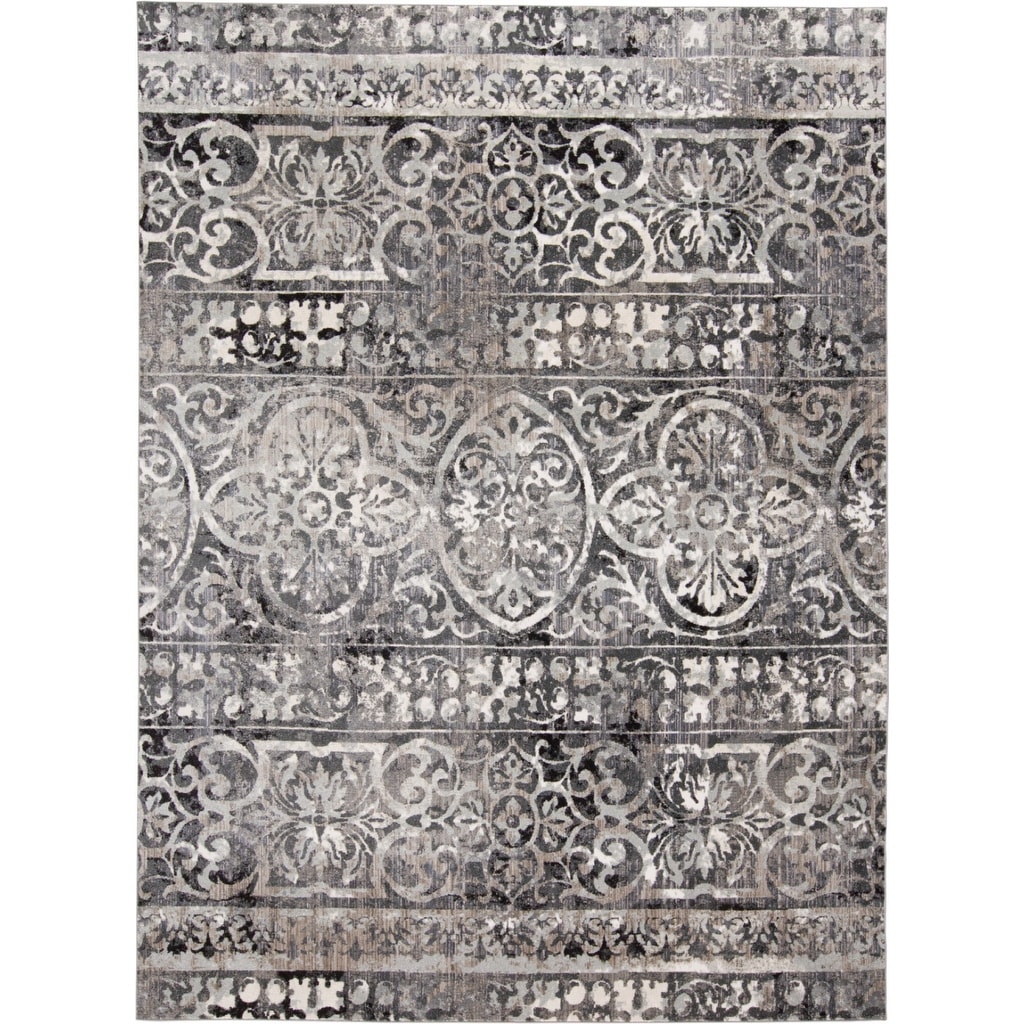 Tibe Abstract Stain Resistant Area Rug By HomeRoots - 2' x 3'