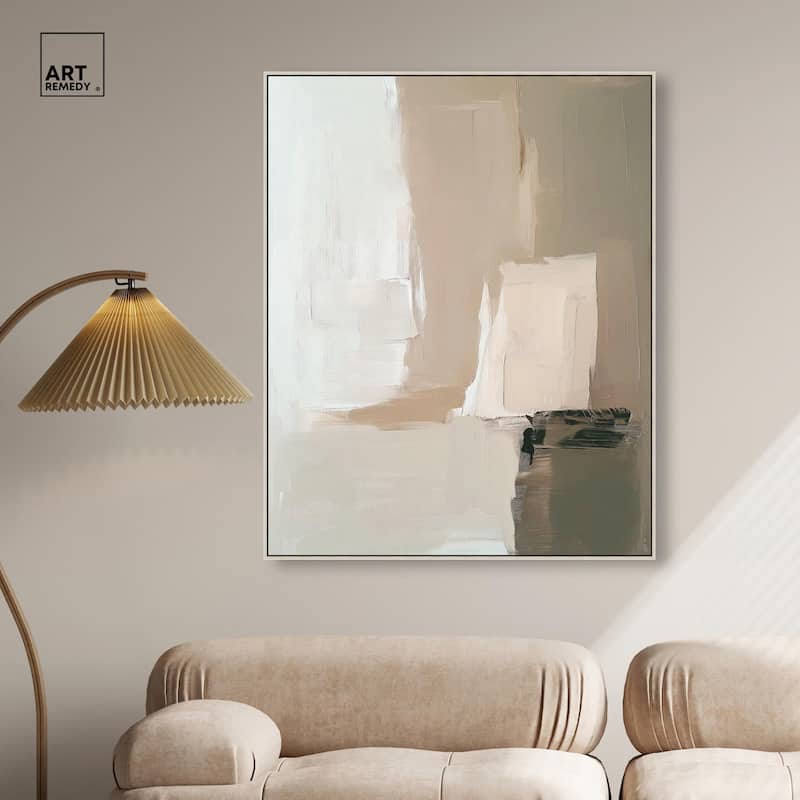 Pale Textured Silence II Canvas by Art Remedy