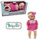 preview thumbnail 5 of 3, Doll Baby's First 11" Classic Softina w/ Pink & Foral Jumper & Headband