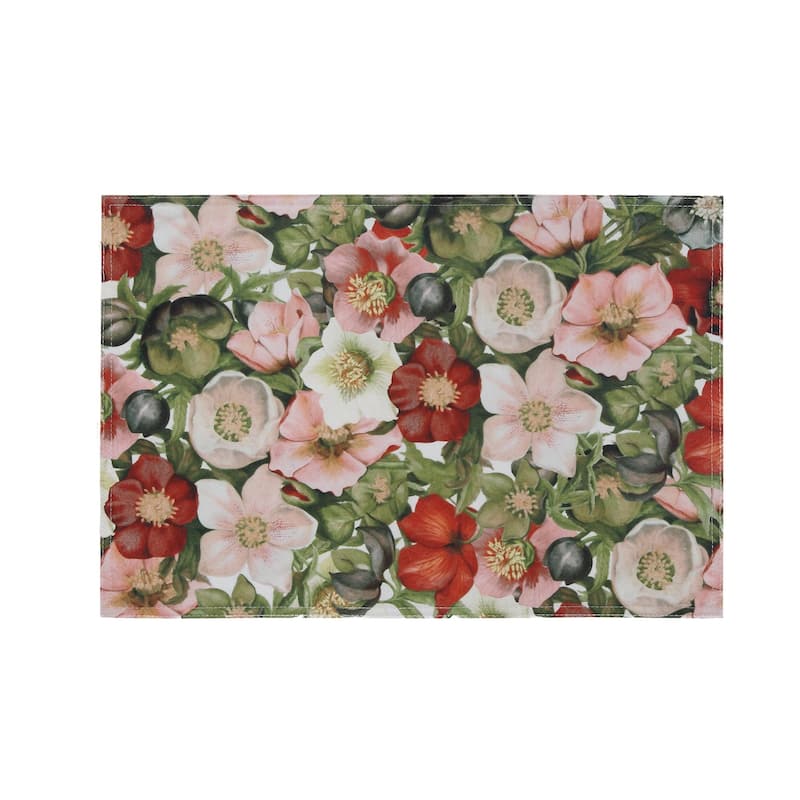 Laural Home Vintage Petals Placemat Set of 4 - 13" x 19"