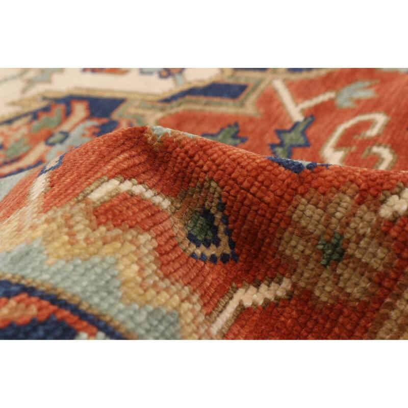 ECARPETGALLERY Hand-knotted Oushak Dark Copper Wool Rug - 8'1 x 9'9