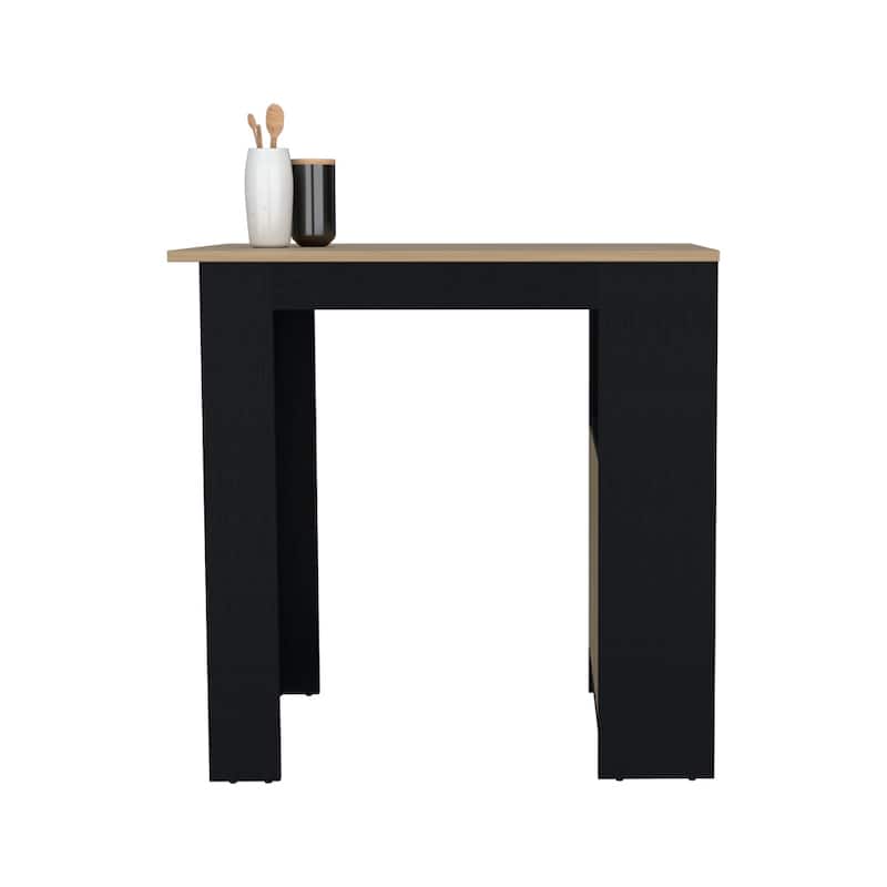 Kitchen Island Wynne, Kitchen, White / Light Oak