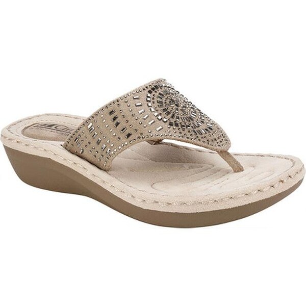 white mountain thong sandals