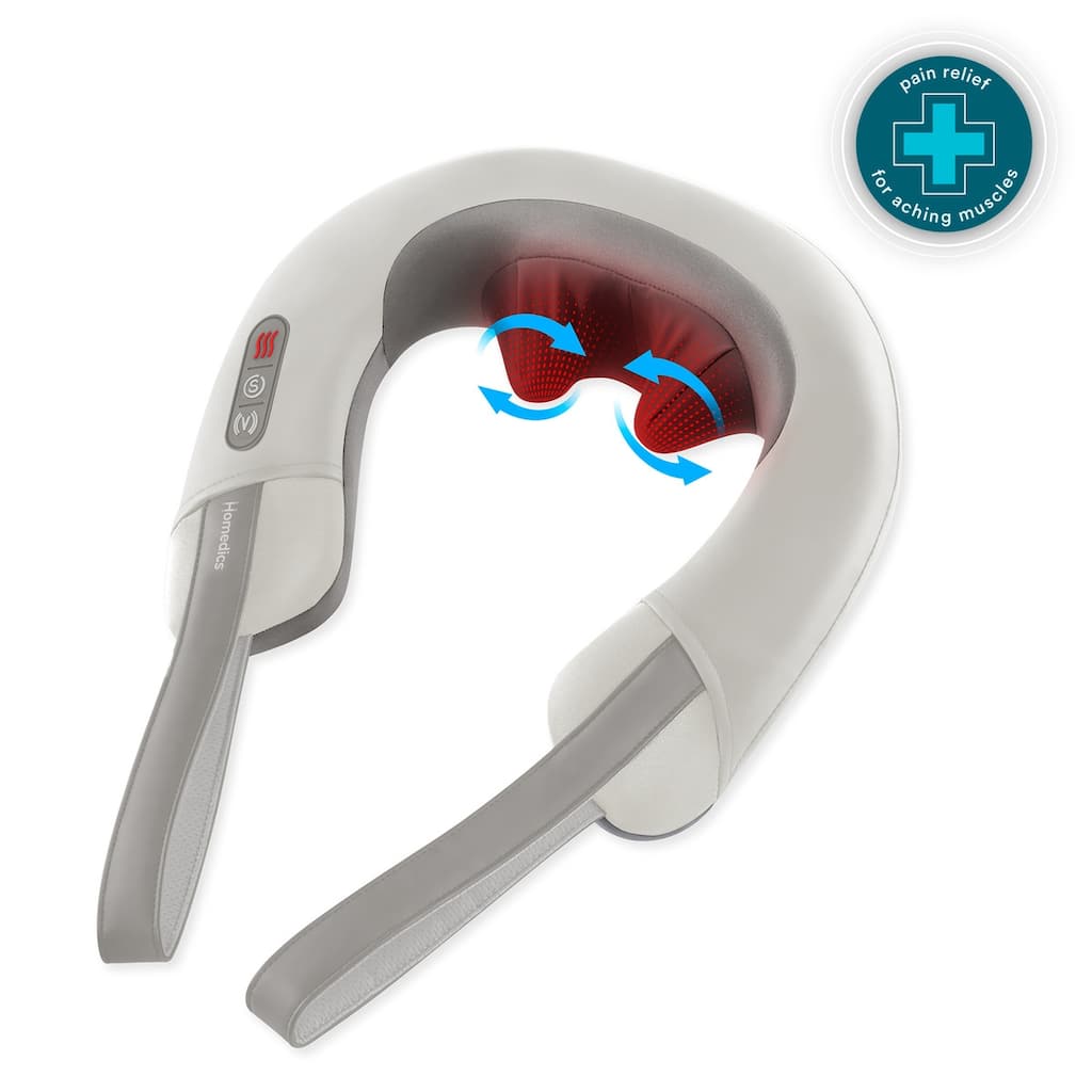 Homedics Pro Therapy Elite™ Shiatsu & Vibration Neck Massager with Heat | Deep‑Kneading + Vibration, Heat, Comfort Handles - N/A