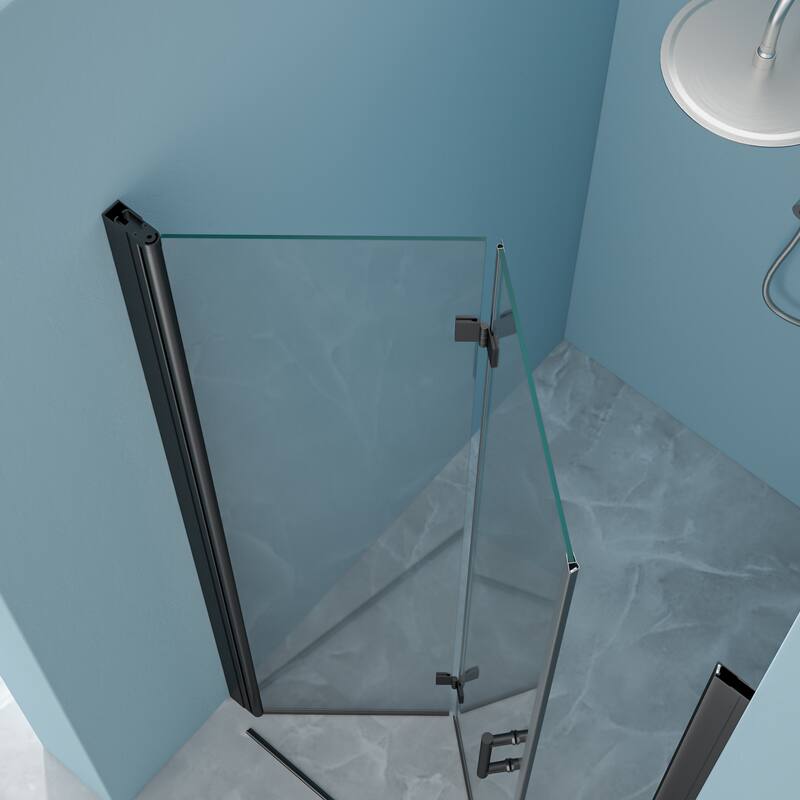 Fold Frameless Shower Door with Tempered Glass - 30*72