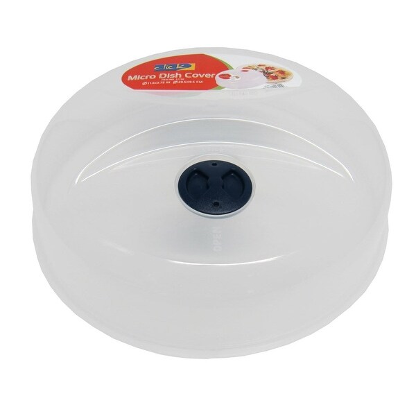 Click Plastic Microwave Plate Cover With Cooling Vent Clear 12x3