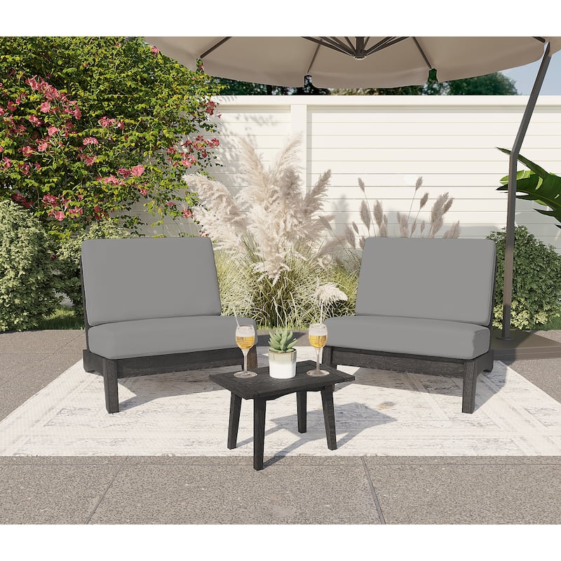 Outdoor Wood Sectional Furniture Patio Sofa Set
