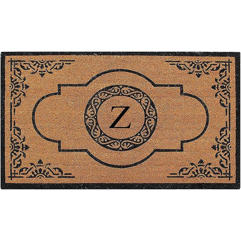 A1HC Abrilina Hand Crafted Heavy Duty Outdoor Monogram Doormat 36"X72" - Z