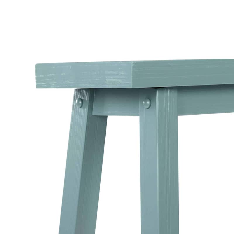 Sonoma Wood Saddle Dining Bench