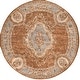 preview thumbnail 6 of 11, SAFAVIEH Handmade Empire Taryn Traditional Oriental Wool Rug 8' Round - Blue/Brown - Round