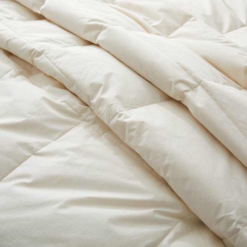 All Season 100% Organic Cotton Down Breathable Duvet Insert Medium Warmth Comforter