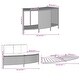 preview thumbnail 19 of 27, vidaXL Hot Tub Surround Bench and Spa Step Poly Rattan and Solid Wood Acacia - 32.3"/44.1" x 17.3" x 1.2"