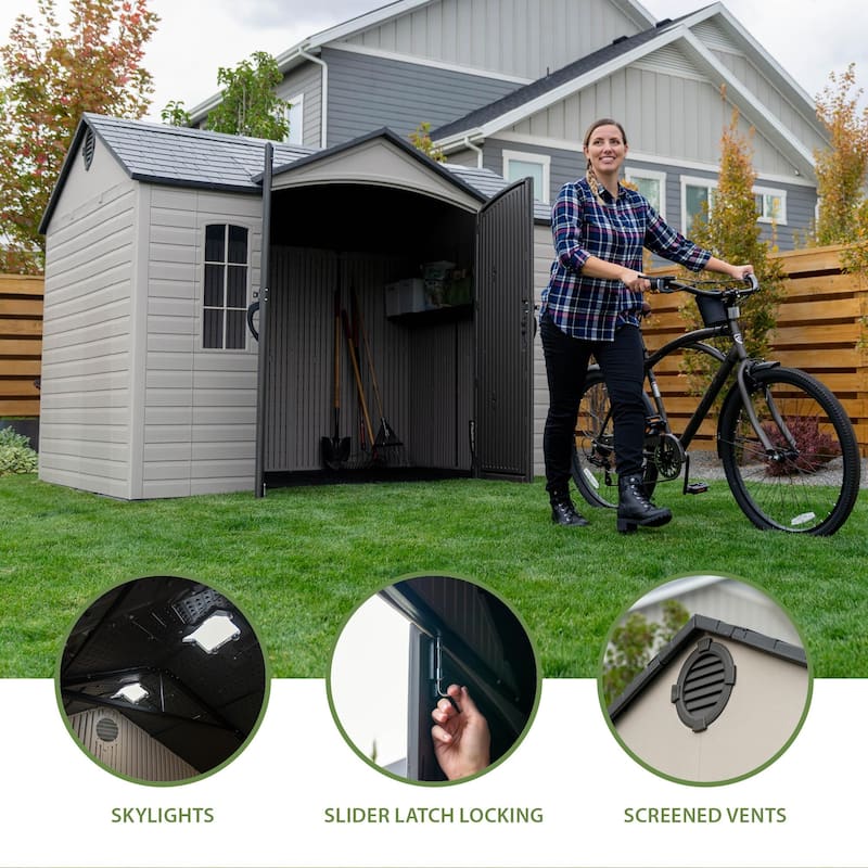 The Lifetime 10 ft. x 8 ft. Outdoor Storage Shed
