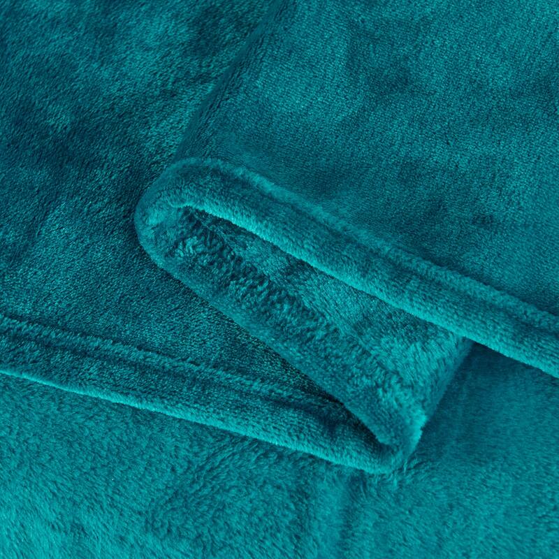 Large Solid Velvet Plush Fleece Blanket