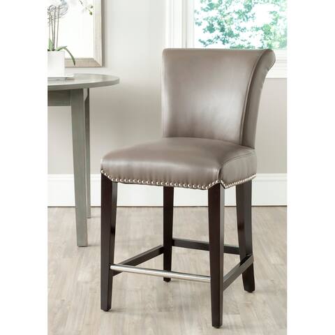 SAFAVIEH Seth Clay Faux Leather 23-inch Counter Stool - 18.7" x 23" x 36.4"