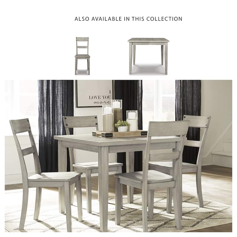 Loratti Rustic Grey Wash Dining Room Chair (Set of 2)