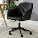 preview thumbnail 3 of 32, Porthos Home Madison Office Desk Chair, Tufted PU Leather Upholstery